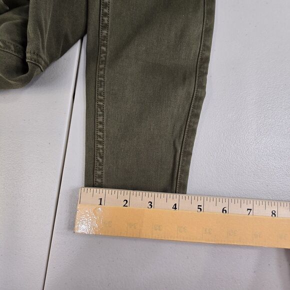 SPANX Stretch Twill Ankle Cargo Womens Pants Darkened Olive Small - Picture 9 of 16